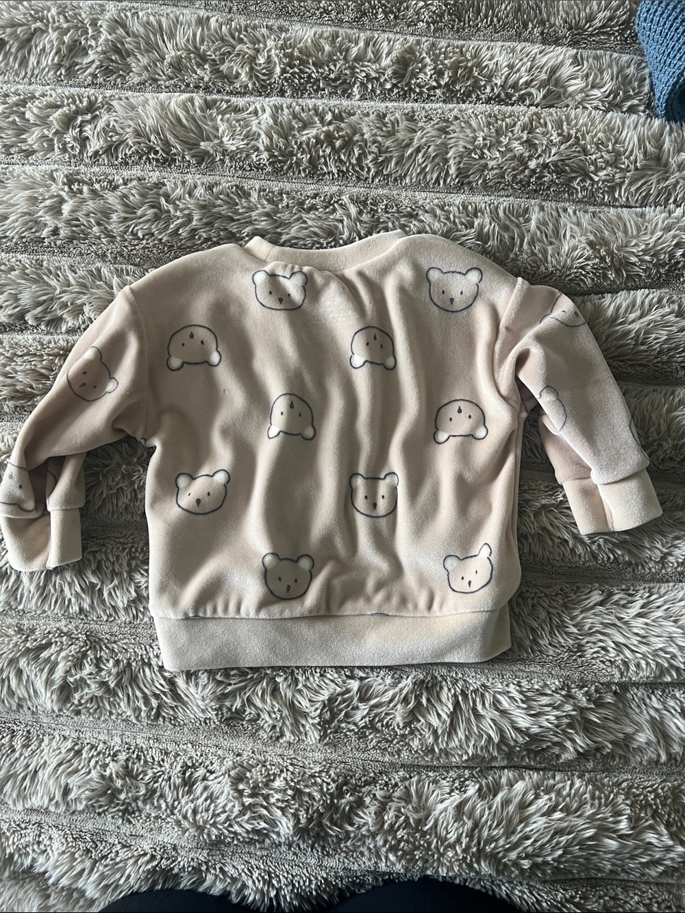 Carter's Cream Bear Print Sweatshirt & Joggers Set - Picture 3 of 3